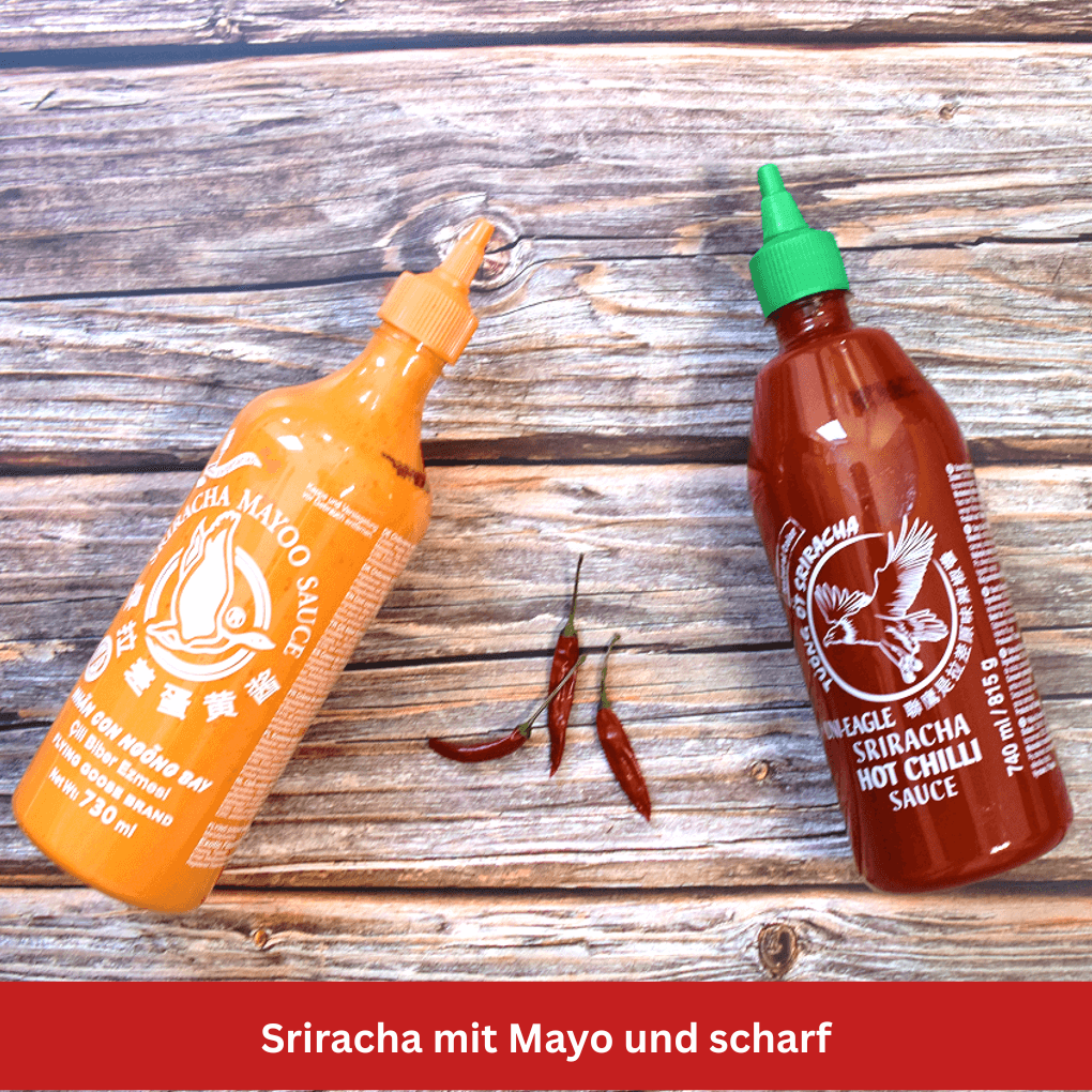 Sriracha Duo scharf und Mayo Stilife