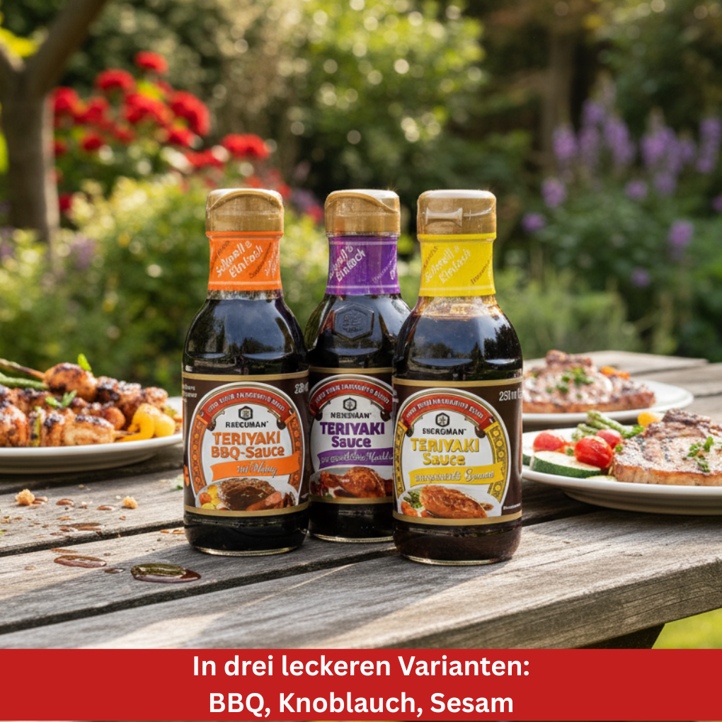 Teriyaki-Saucen Kikkoman Trio