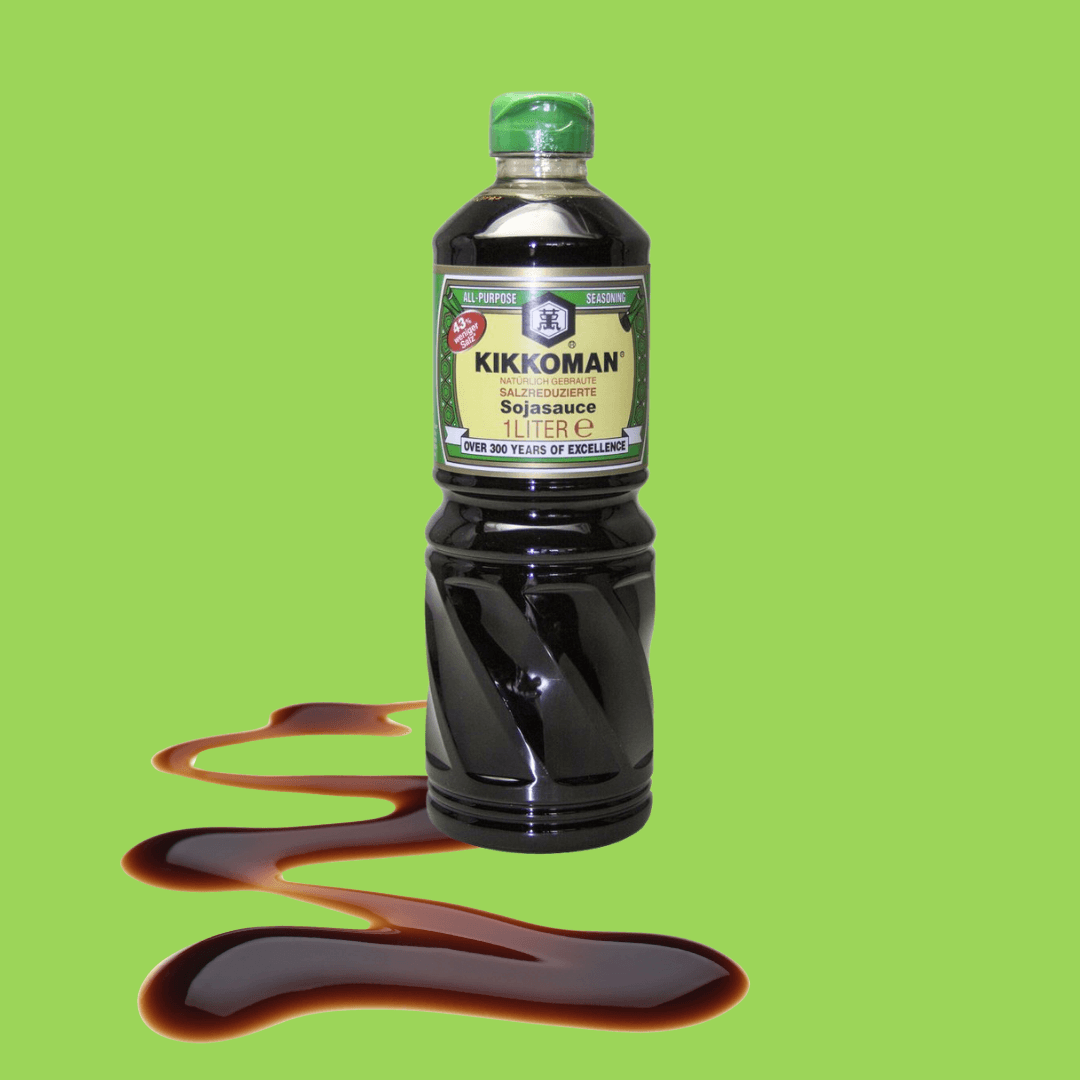 3er Pack Kikkoman Sojasauce salzreduziert 975 ml