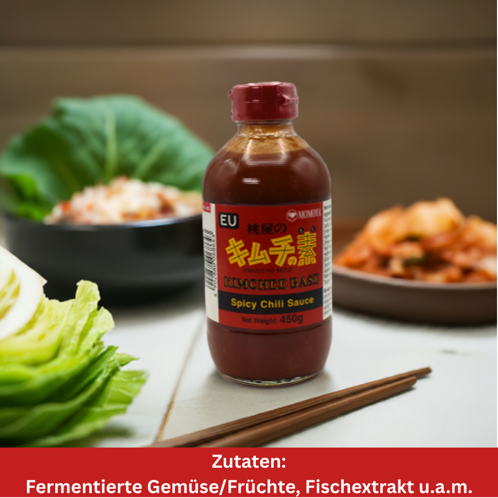 Kimchi-Sauce Zutaten Stillife