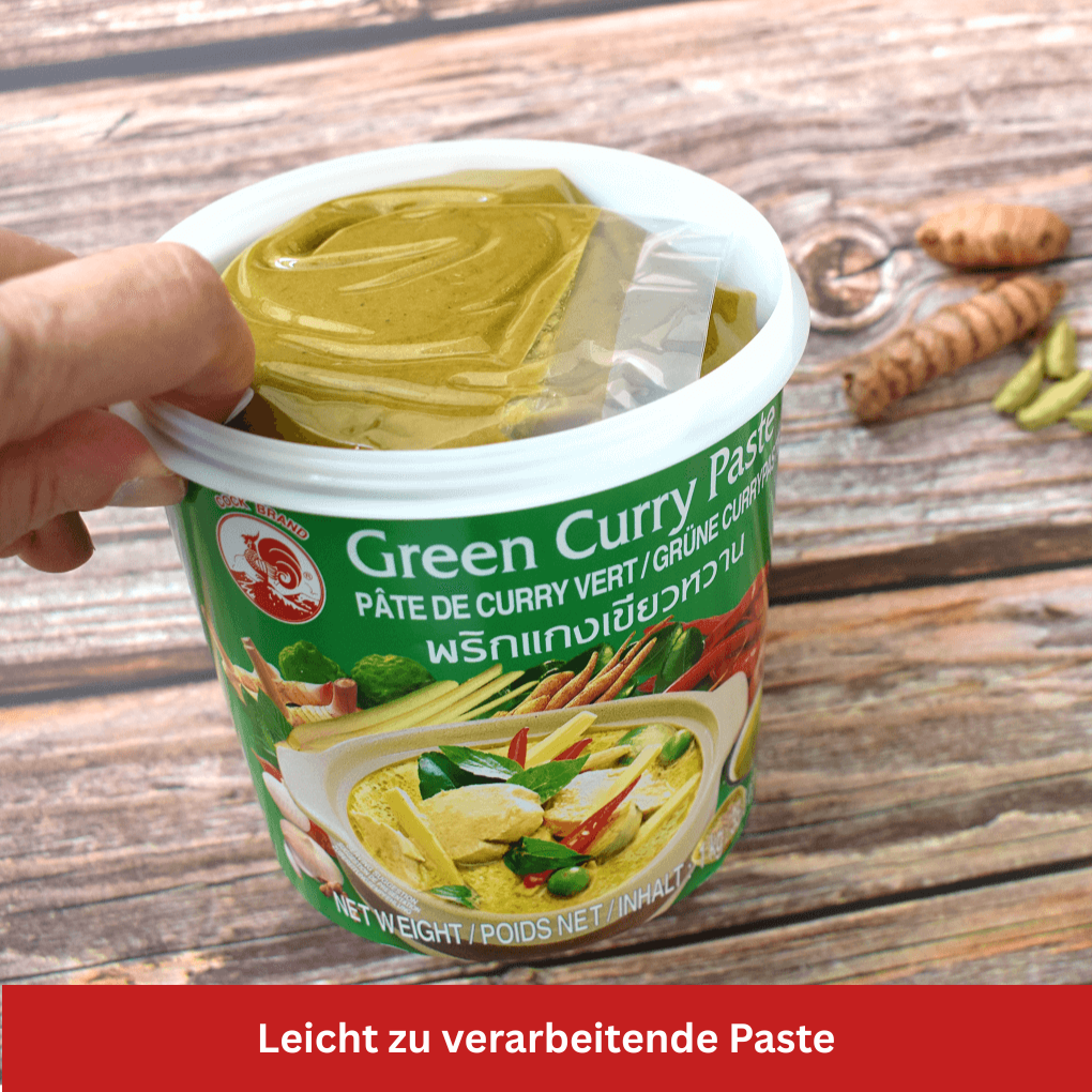 Konsistenz grüne Currypaste