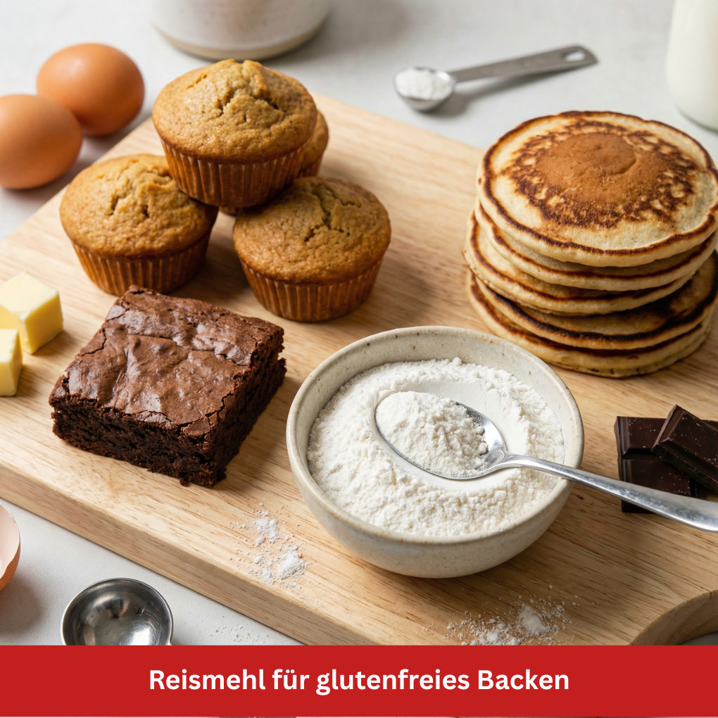 Reismehl für glutenfreies Backen Stillife