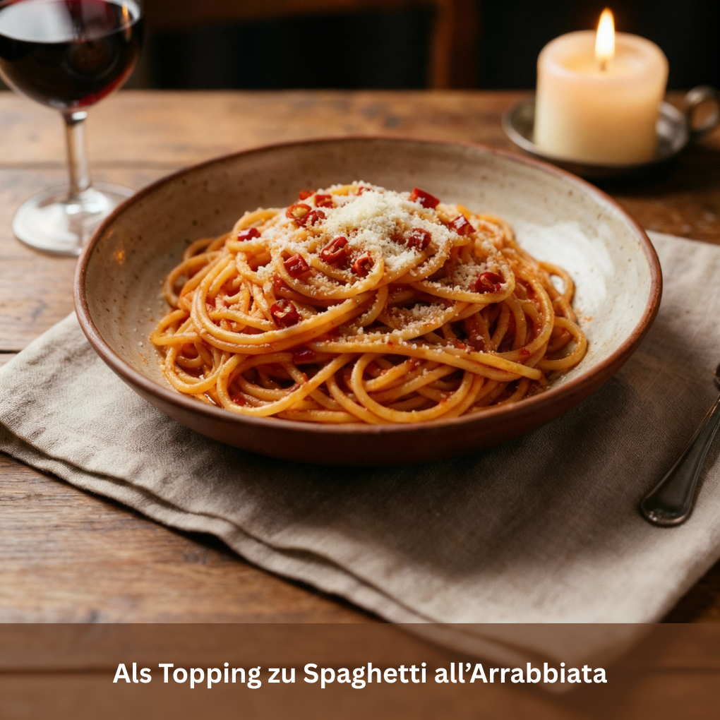 Spaghetti all'arrabiata mit Lao Gan Ma