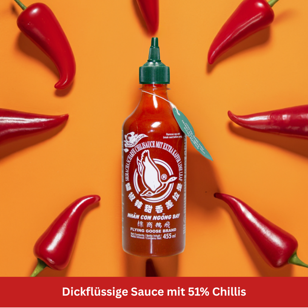 Flying Goose Sriracha chili sauce hot