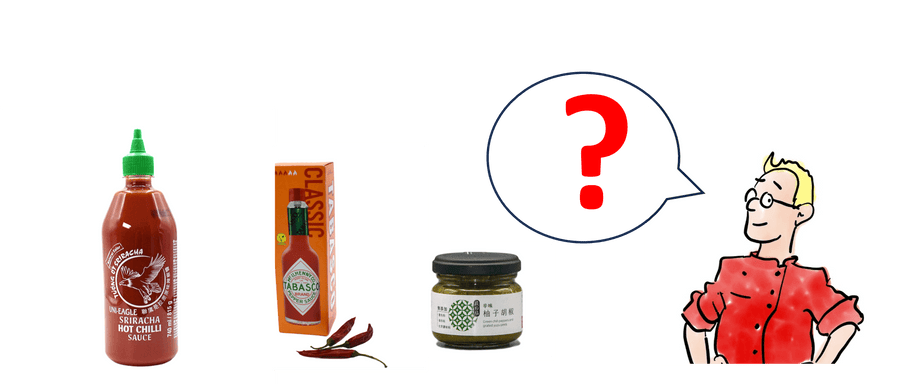 Wie unterscheiden sich Sriracha, Tabasco und Yuzu Kosho?