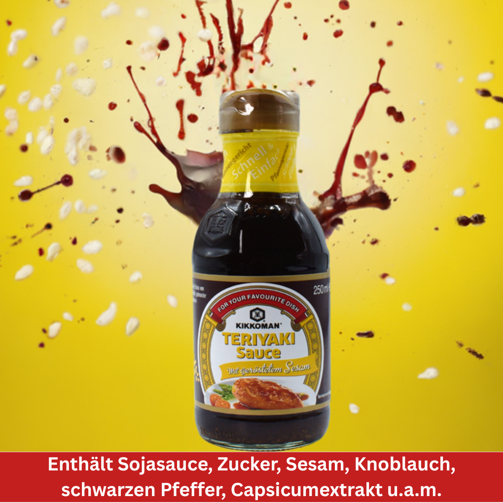 Teriyaki-Sauce Sesam Stillife