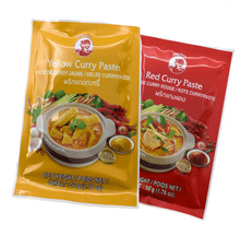 Load image into Gallery viewer, Cock Curry Paste gelb rot 50 g
