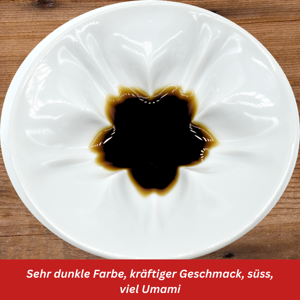 Optik dunkle chinesische Sojasaucen