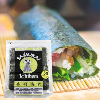 Nori-Blaetter ganz, 50 Blatt, 140 g