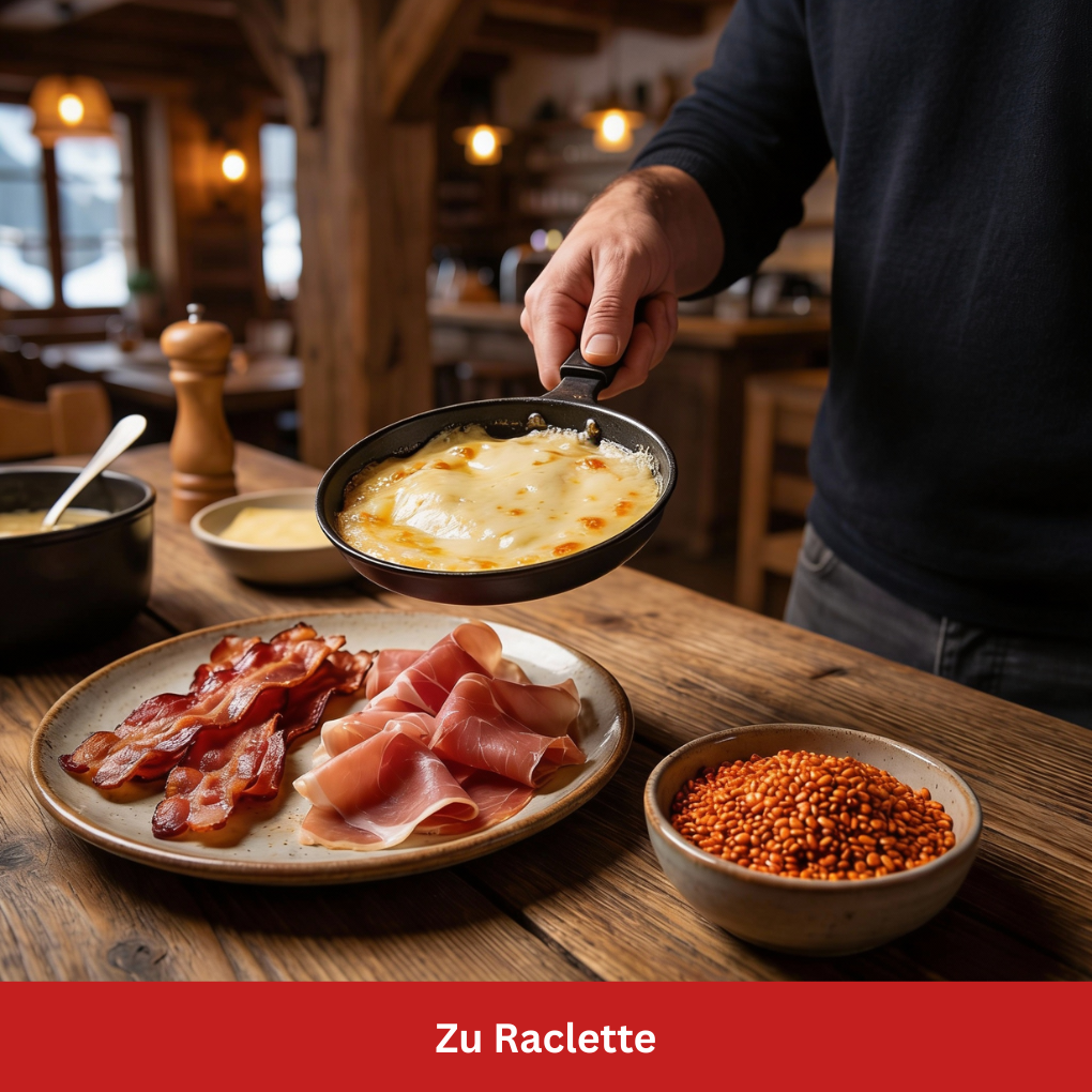 Kimchi Sesam zu Raclette Stillife