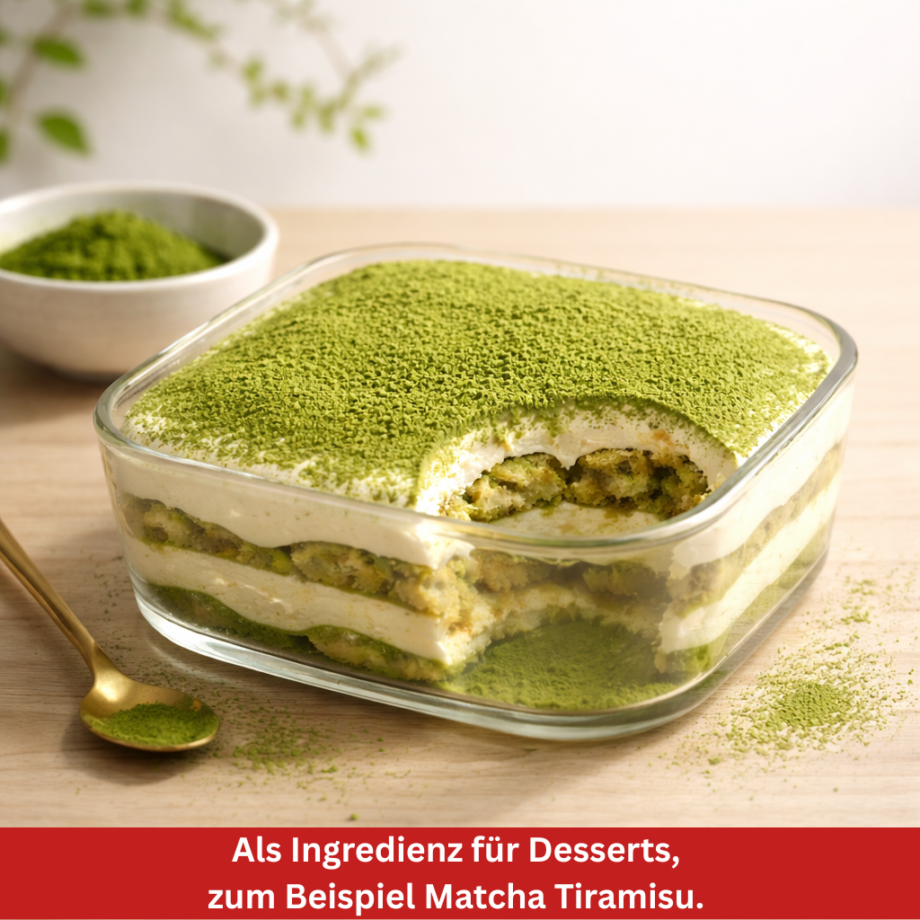 Matcha Tiramisu Stillife