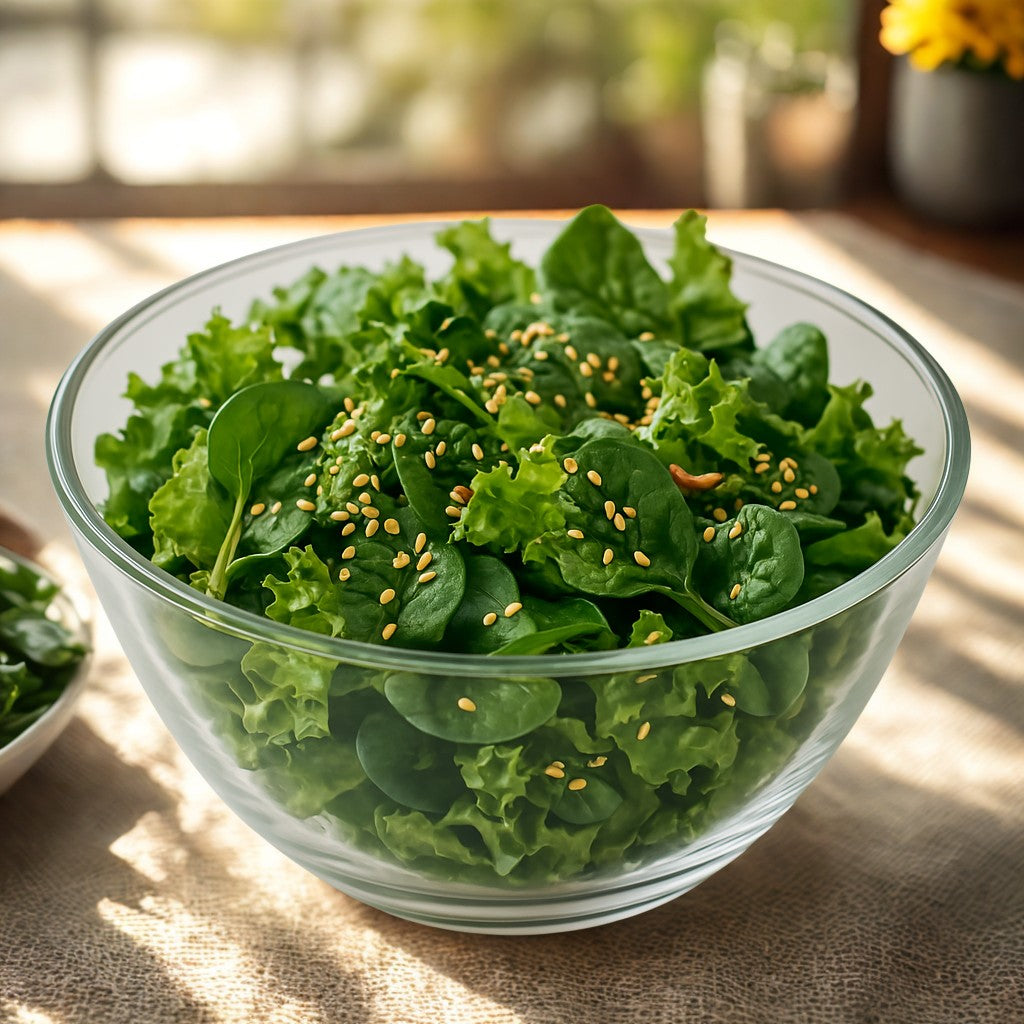 Salat mit Yuzu Sesam