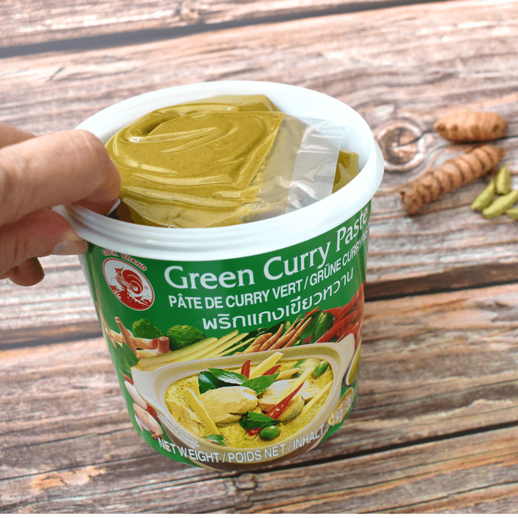 Grüne Currypaste Stillife