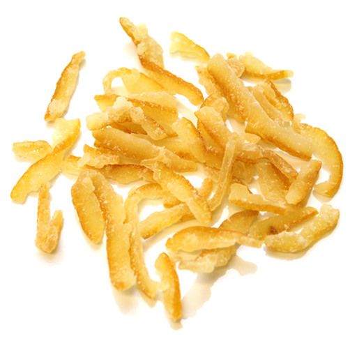 Topping yuzu peel stripes for bowls, desserts, cakes, fish